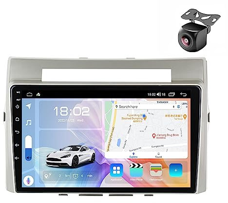Android 12 Car Radio para Toyota Corolla Verso AR10 2004-2009 2 DIN de Coche NAVEGACIÓN con Pantalla Táctil 9 Pulgadas Reproductor Multimedia Autoradio Estéreo CarPlay (M200S 8core 2+32G)