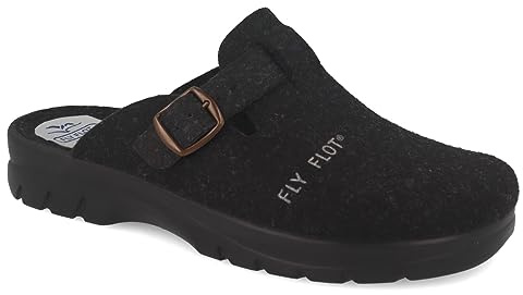 Fly Flot Herren Hausschuh Filz Pantoffel aus recyceltem PET mit Fußbett 220087