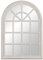 LOLAhome Espejo Ventana Blanco Roto de Madera de paulonia de 73x104 cm