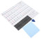Toyvian Piano Keyboard Stickers Notes Overlay 61 Key Piano Keyboard Sticker Removable for Beginners