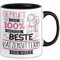 Beste Katzensitterin Der Welt Tasse Geschenk für Eine Katzensitterin Geprüft Und Sicher Geschenkidee Geburtstag Weihnachten (Schwarz)
