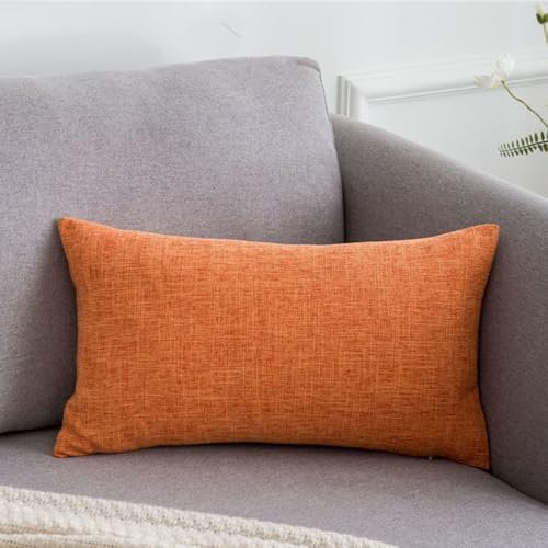Sofa Kissenbezug 40x60/50x70 Kissenbezüge 60x70, Kuschelkissen Bezug 40x70 Zierkissenbezug Dekokissen Sofakissen Mit Reißverschluss Kissenhülle 50x80 Dekorative(Orange,50x70 cm)