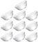 CRILSTYLEO 10Pièces Petits Bols Verre Empilables Résistants à Haute Température pour Salades Desserts et Pudding Ustensiles de Cuisine