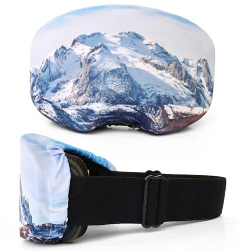 RALSPEC Snowboard Ski Goggle Lens Protector Anti Scratch Protective Cover For Skiing Goggles Soft Microfibre Sock - Mountain