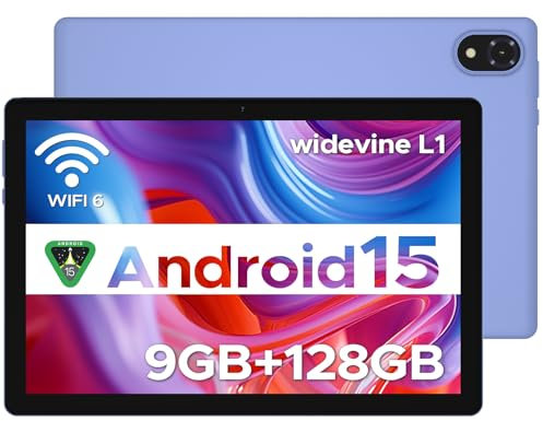 DOOGEE U10 Android 15 Tablet 10 Zoll 16GB RAM+128GB ROM (2TB TF) 5060mAh Kinder Tablet Android WiFi 6, WidevineL1, 8+5MP Dual Kamera, GMS, BT5.0, Type C Tablets PC [2025]