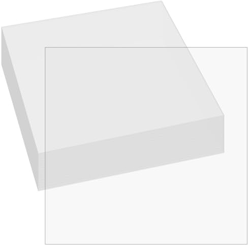 FUNSUEI 30 Stück 305 x 305 x 0,15mm Schablonenfolie Stencil Folie Mylar Schablonen Blätter Mylar Blätter für Silhouette, Transparant Craft Template Material, Schneiden von DIY-Schablonen