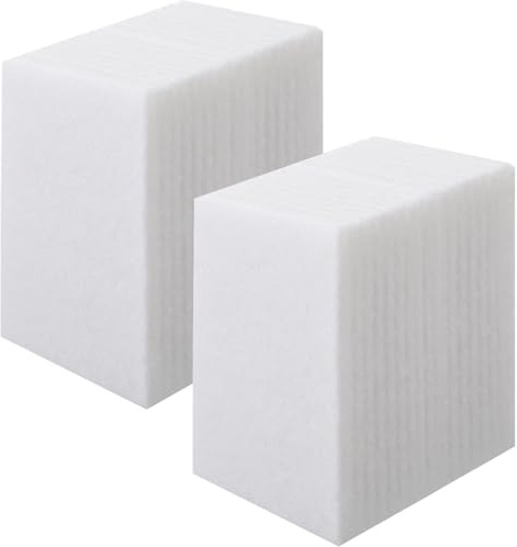 Hoolerry 40 Pcs White Scrub Pads Light Duty Scouring Non Woven Pad Non Scratch Abrasive Hand Multipurpose Scouring Sponge Multi Surface Scrubber Pads for Cleaning Polishing Home (4.5 x 10 Inch)