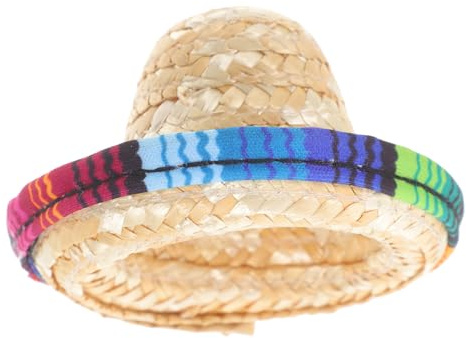 Toddmomy Kleiner Strohhut als Accessoire für Puppen und Haustiere, 1 Stück | Geflochtenes Stroh, Kompakte Form, Niedlicher Stil, Geeignet für Spieltreffen und Feiern