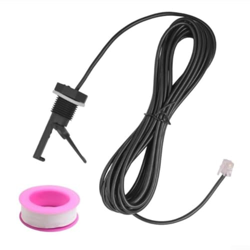 GLXFLORP Pool Flow Switch Magnetic Type for Salt Bath Systems, Plastic Vane Sensor, Supports Water Temperature Range from 0 to 60 Degrees Celsius (Pink)