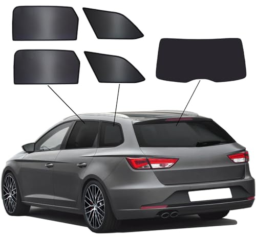 SunClip Sicht- & Sonnenschutz passgenau | kompatibel mit Seat Leon (5F) ST 2013-2020