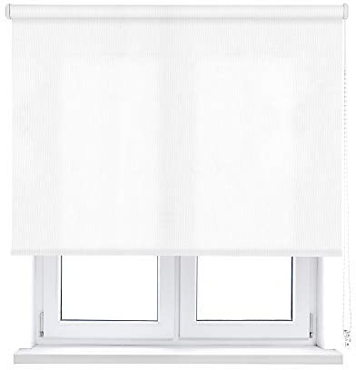 VIEWTEX | Estor Enrollable Traslúcido L2000 Blanco 90 X 190cm | Fabricado en España | Garantia 5 años