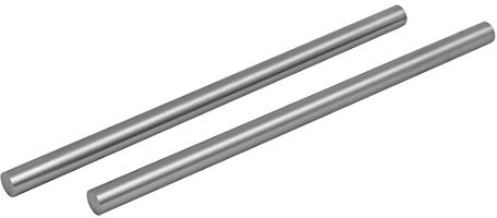 sourcingmap® 2Stk 10mm Dmr 200mm lang HSS Rund Schaft Stab Bar Drehmaschine Grau de