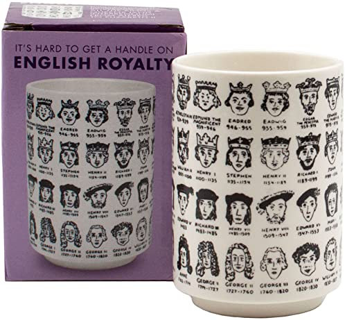 It's Hard to Get a Handle on The Kings and Queens of England - Porcelain Tea Cup Featuring The Entire Royal Lineage