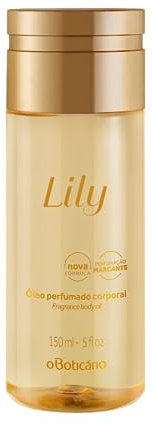 O Boticário - Lily Aceite Corporal Hidratante Perfumado - Loción Para El Cuerpo Hidrata y Cuida Piel - Aceite de Ducha, 150ml