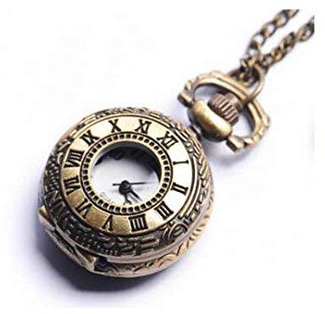 OUTLETISSIMO® OROLOGIO STEAMPUNK DA TASCA TASCHINO COLLANA CIONDOLO INCISO CIPOLLA SAVONETTE 5cm diametro ET101