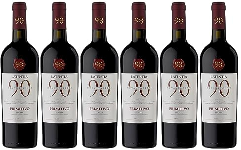Novantaceppi Primitivo Puglia IGT Rotwein halbtrocken (6 x 0.75 l)