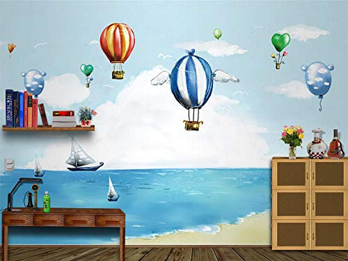 Sofa-Karikaturthematapetenmeer 3d des männlichen und weiblichen Kinderzimmers kundenspezifische Stereowandfernsehhintergrund-Umweltschutzt fototapete 3d effekt tapete tapeten wald vintage-200cm×140cm