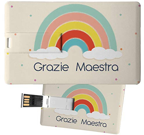 My Custom Style Pen Drive USB 8,3x5,2x0,03cm#scuola-arcobaleno#8Gb
