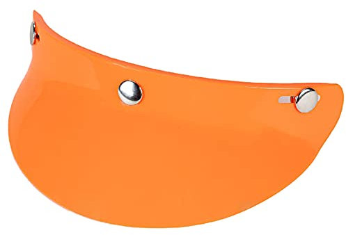balikha 3 Snap Motorcycle Helmet Visor Peak UV Sun Visor Shields - Orange