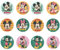 Dekora - Décoration comestible | Mickey & Minnie Mouse Petits cupcakes en papier gaufré - Lot de 6