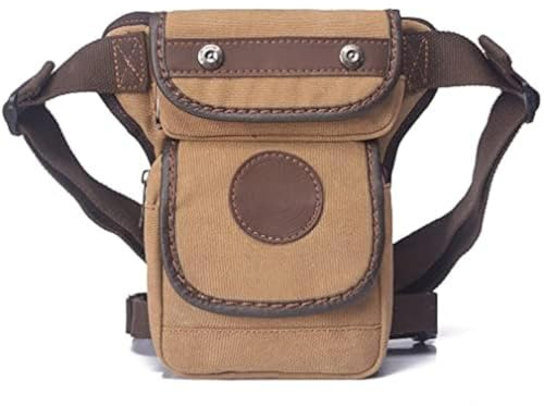Canvas Drop Leg Bag Hüfttasche für Männer Frauen Tactical Military Motorrad Fahrrad Radfahren Wandern Camping Outdoor Travel Pouch Pack