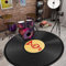 Z·Bling 100cm Drum Teppich Schlagzeug Teppich Schlagzeugteppich Schallschutz Teppich Schallschutzmatte Drum Rug Drum Matte Drumteppich Runde rutschfeste Trommel Teppiche,Für Bass Drum Snare