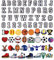 CUNUEN Buchstaben-, Zahlen- und Sportcharms für Clog Schuhdekoration, Basketball Baseball Hockey Softball Fußball Geschenk für Jungen, Kinder, Teenager und Erwachsene.