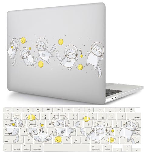 Laptop Shell Case Compatible with Macbook Pro 13 inch Case 2015 2014 2013 2012 Release A1425 A1502 with Retina Display, Smooth Plastic Hard Shell Laptop Cover & Keyboard Cover -Cartoon cat