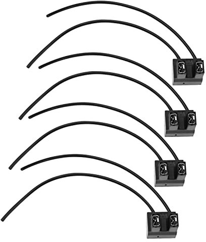 YINETTECH 4pcs H7 PX26D Douille de Lampe Connecteur de Faisceau de Câblage pour H7 PX26D Ampoule Disjoncteur de Nuit Lampes H7 Feux de Brouillard à Faisceau Élevé 14cm 12V-24V