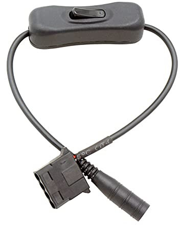 YiKaiEn- Adaptador de Corriente para Ventilador de PC con Conector de Fuente de alimentación de CC a Molex de 4 Pines con Interruptor de 11,8 Pulgadas
