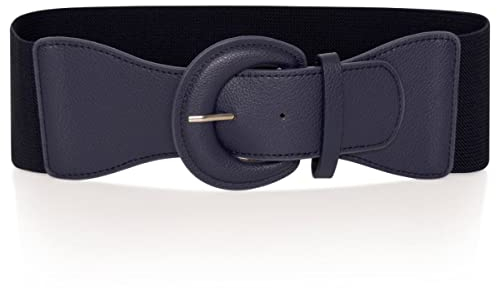 Ro Rox Raya Cintura Elasticizzata da Infermiera Cincher in Vita Vintage Retrò anni '50, Blu