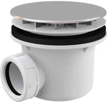 ECOLAM® Ablaufgarnitur für Duschwannen Ablauf Siphon fi 90 mm verchromt Alcaplast A49CR