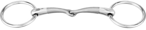 Sprenger SATINOX Unterlegtrense 12 mm einfach gebrochen - Edelstahl rostfrei, 125 mm Weite