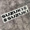 LICOME 2 Stück Auto Aufkleber für Suzuki, Badge Emblem Aufkleber, Logo Abziehbilder Emblem Abzeichen Autoaufkleber Schriftzug Karosserie Emblem Zeichen Zubehör,D Black