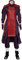 Yanny Uchiha Madara Cosplay Kampfanzug Anime Madara Uniform Handschuhe Gürtel Rüstung Outfit für Halloween (Lila, Medium)