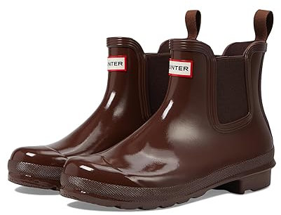 Hunter Originale Chelsea Gloss, Bullone Marrone, 36 EU