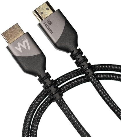 Whiskey Severn 8k HDMI 2.1 Cable 5 Meter OEM ODM Braided 8k 60Hz HDMI to HDMI Cable 2.1 High Speed 48Gbps HDMI Cable (5 Meter)