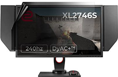 Celicious Privacy Lite 2-Way Anti-Glare Anti-Spy Filter Screen Protector Film Compatible with BenQ Zowie 27 XL2746S