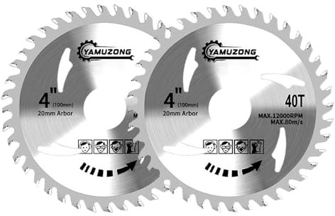 4 Angle Grinder Circular Saw Blade 40 Teeth Woodworking Saws Blade Carbide Saw Blade Saw blade for angle grinder 100mm for wood cutting