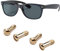 Ersatzschrauben für RB2132 RB4165 RB4371 Sonnenbrillen-Reparatur-Set (4 Stück), Schraubendreher (Gold)