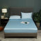 Luofanfei Bambou Drap Housse 140x200cm Bleu Bonnet 30 cm Unie Motif Drap de lit Lyocell Soie Drap-Housse 140 x 200cm Uni Lisse Respirant pour Matelas Épais,140 200