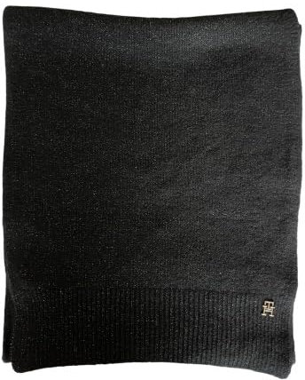 Tommy Hilfiger Luxe Woll-Schal, Schwarz-Gold