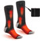 Heated Socks for Men Women,4000mAh Rechargeable Electric Heated Thermal Socks with Battery for Winter Foot Warmer Skiing Hiking Hunting (black, one size)