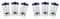 Tynmoel 6 Pieces Hydrogen Peroxide Contact Lens Case Cleaner, Eye Scleral Contact Lens Stiff Clip Washer Machine, Portable