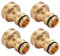 4 Stück Wasserhahn Adapter Gartenschlauch,Adapter Wasserhahn Gartenschlauch,Schlauchanschluss Wasseranschluss Wasserdieb,Aufsatz Connector Garden Schlauchadapter
