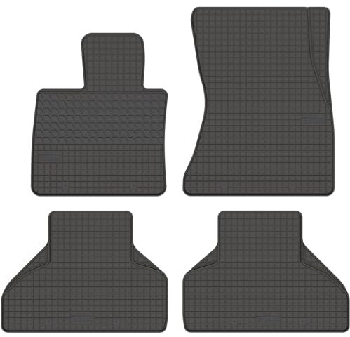 Maßgefertigte Auto Gummimatten, kompatibel mit BMW X5 E70 von 2006 bis 2013-4 teilige Gummifußmatten Set, Geruchlos & Abriebfest, Hochwertige Fußmatte Auto Accessoires