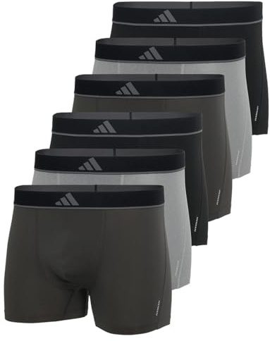 adidas - Active Micro Flex Eco Retro Shorts (6er Pack) | Ultraweiche Herren-Unterwäsche mit 4-Wege-Stretch & Komforttasche