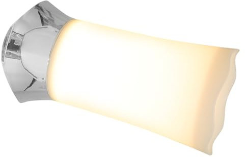 jojofuny Pir Motion Sensor Table Lamp Silver Warm White Light Portable Night Light for Bedroom and Baby Room Battery-Powered