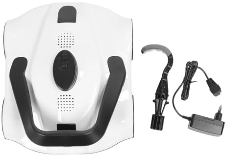 Cordless Robotic Pool Vacuum | IPX8 Automatic Pool Cleaner with 5200mAh Battery | Strong Suction for Flat Bottom Pools/Inground Pools | White