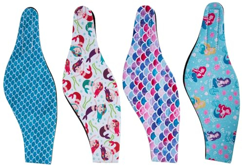 Gogogmee Verstellbares 4 Stück Schwimmstirnband aus Neopren und Gummi Ohrschutz mit Wasserdichtem Taucher Ohrbügel Zufälliger Stil zum Baden und Haarewaschen für Damen und Herren
